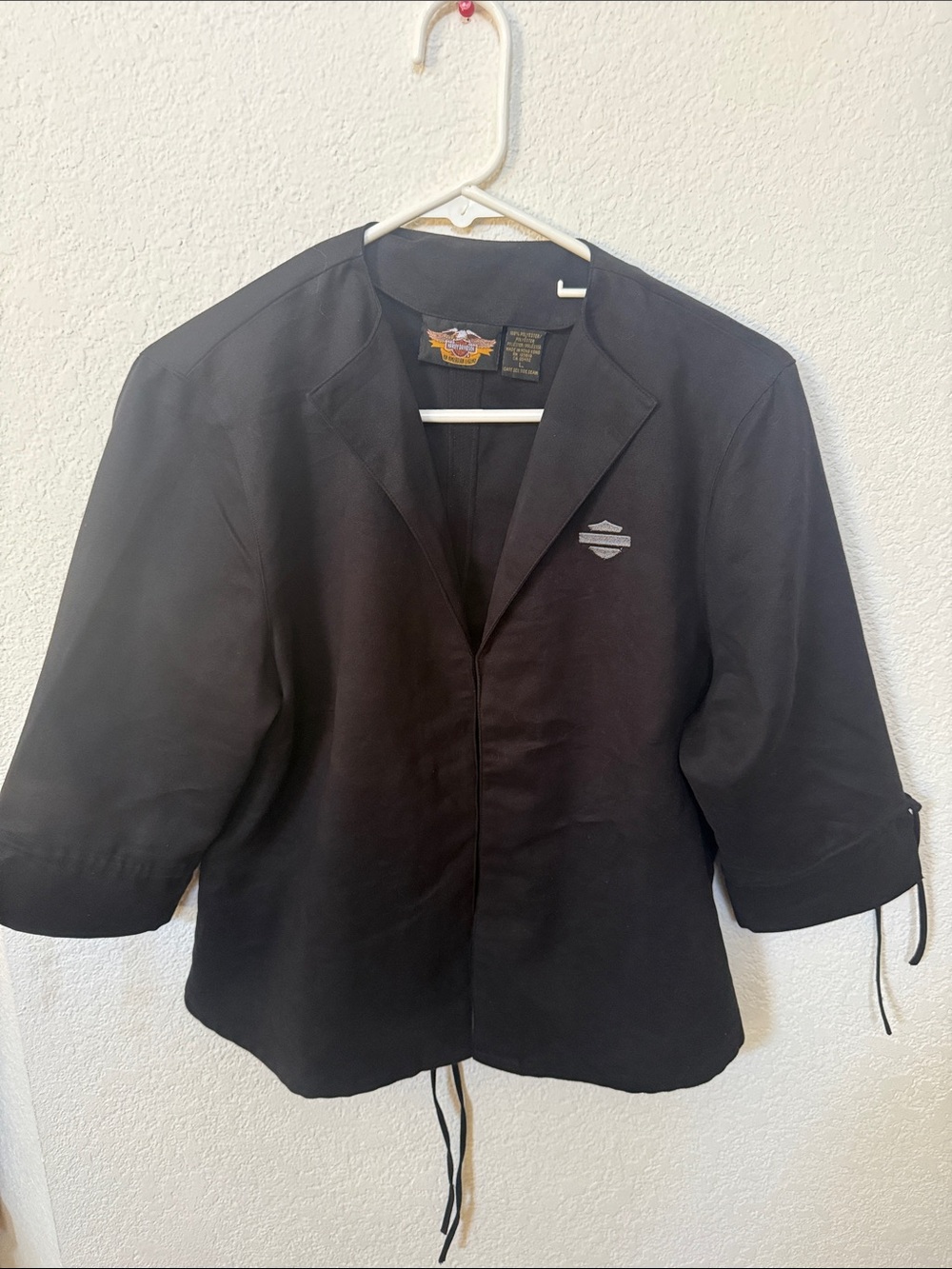 Harley-Davidson Black Three-Quarter Sleeve Jacket